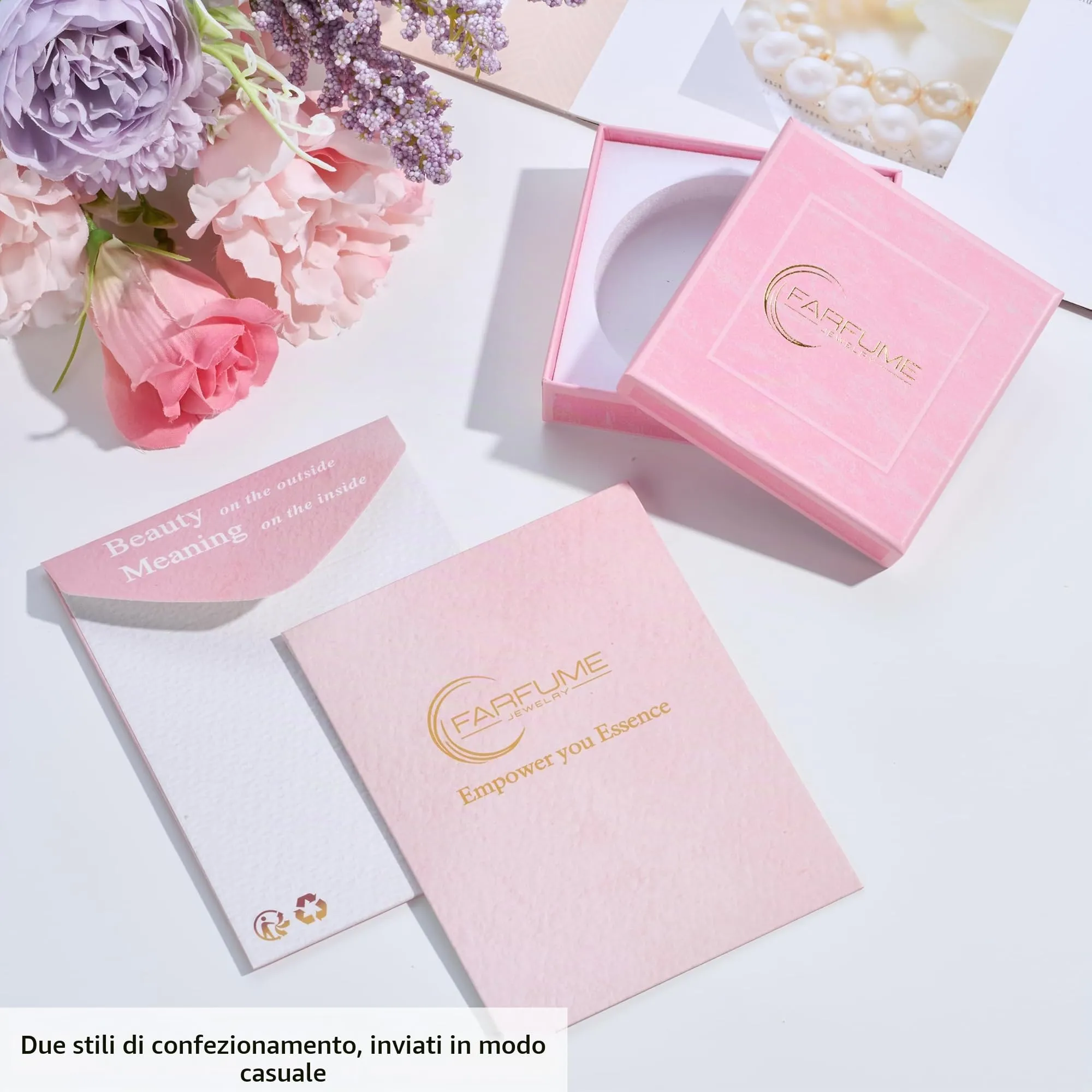 Farfume Bracciale in Quarzo Fumoso, Pietre Naturali 4mm per Donna - immagine 7