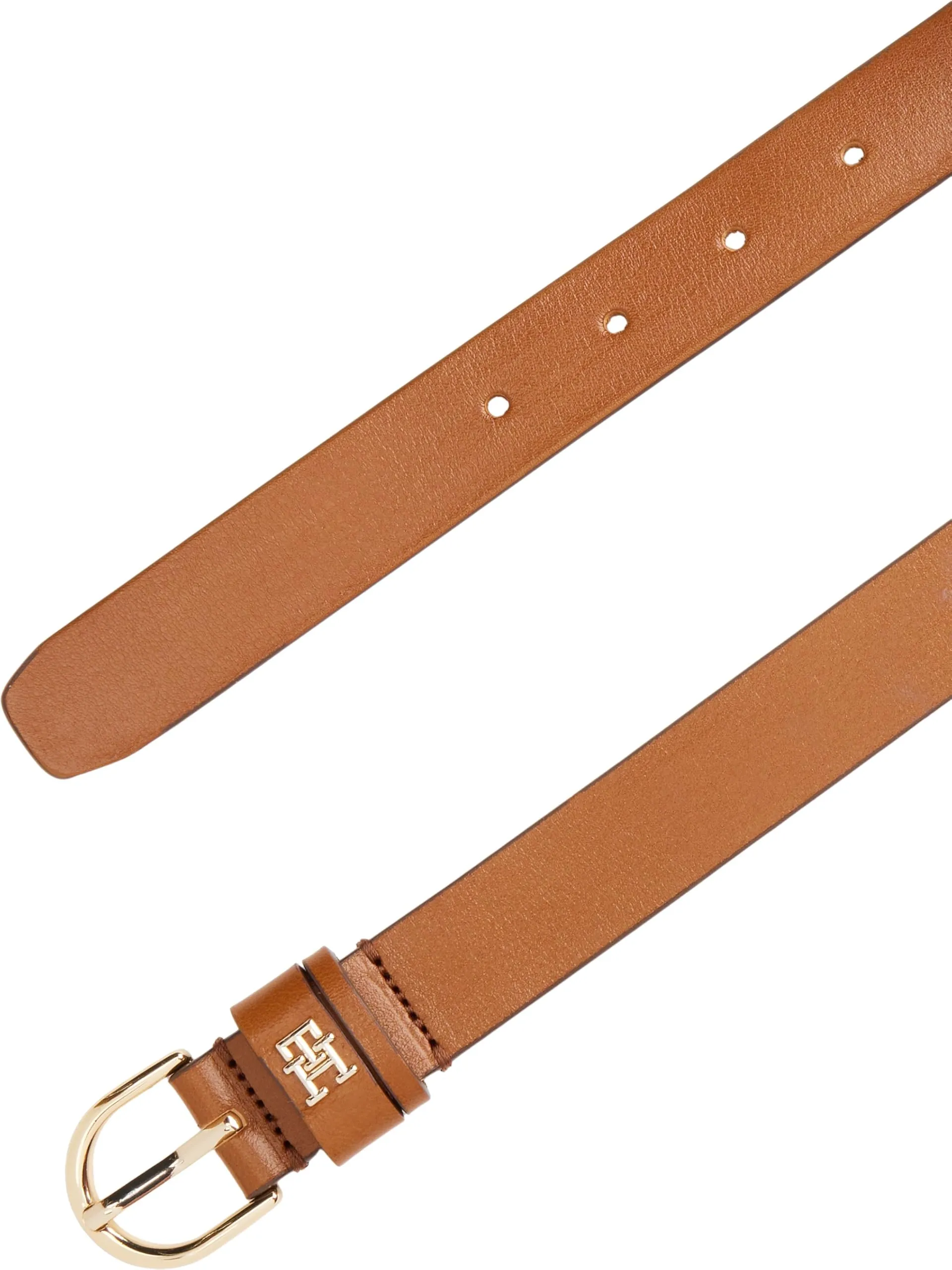 Tommy Hilfiger Donna Cintura Essential Effortless in Pelle, Marrone Cognac, 2,5 cm, 100 cm - immagine 3