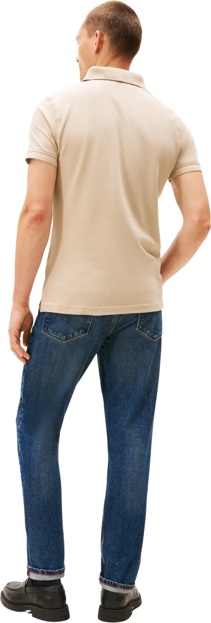 Tommy Hilfiger 1985 Slim Fit Polo Shirt, Beige Sandalwood, M - immagine 2