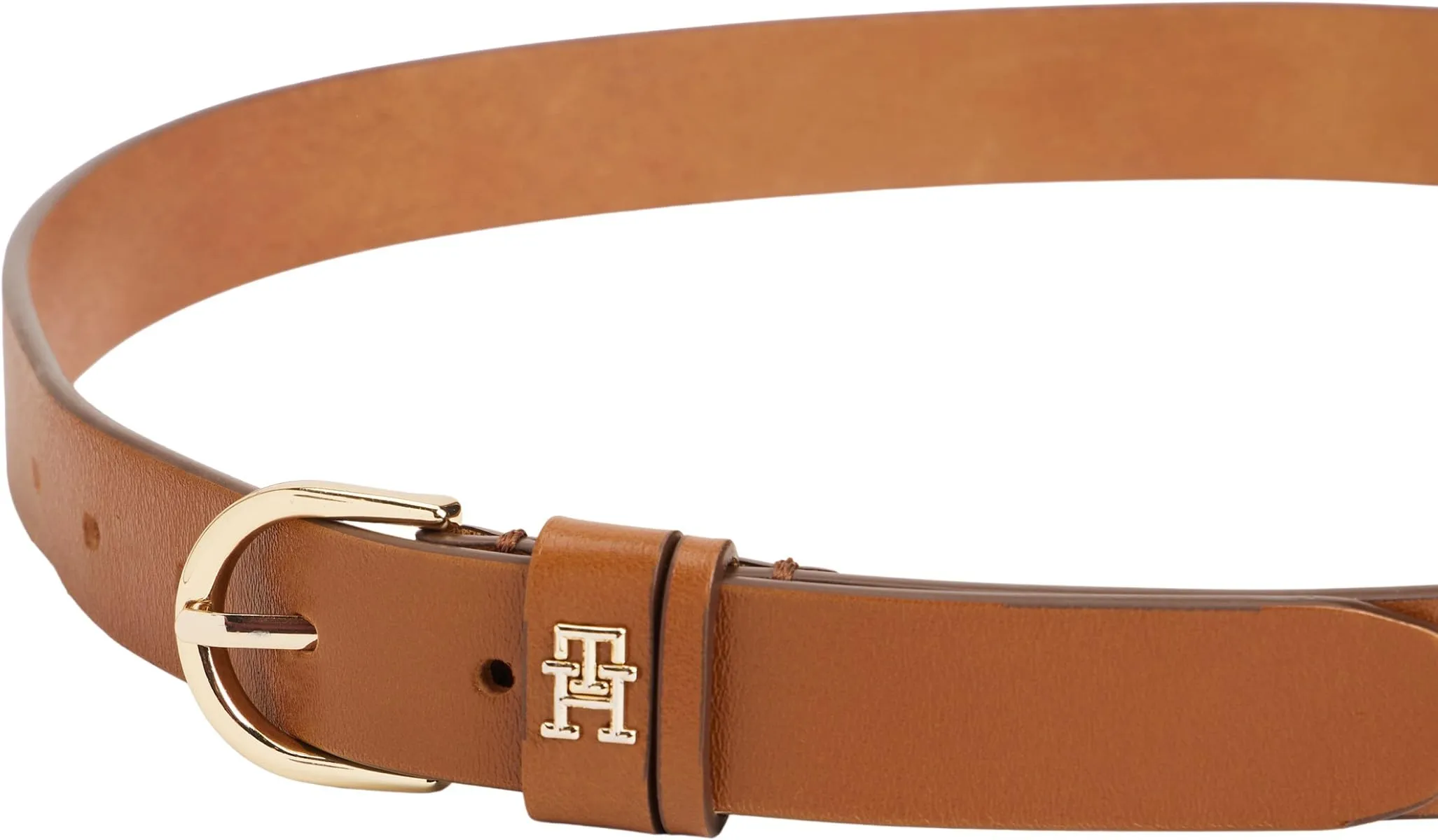 Tommy Hilfiger Donna Cintura Essential Effortless in Pelle, Marrone Cognac, 2,5 cm, 85 cm - immagine 4