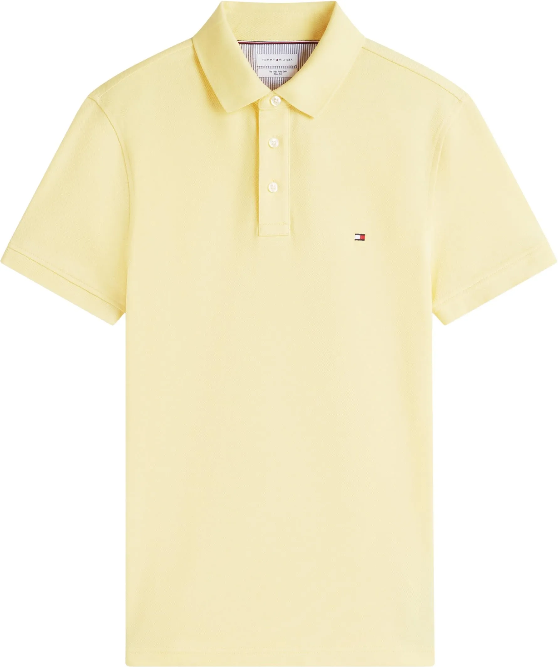 Tommy Hilfiger 1985 Slim Fit Polo Shirt, Giallo (Citronella), S - immagine 5