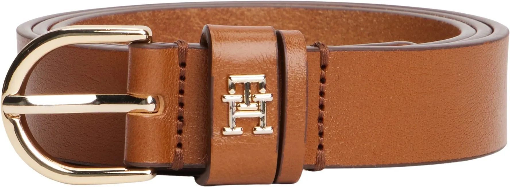 Tommy Hilfiger Donna Cintura Essential Effortless in Pelle, Marrone Cognac, 2,5 cm, 90 cm - immagine 5