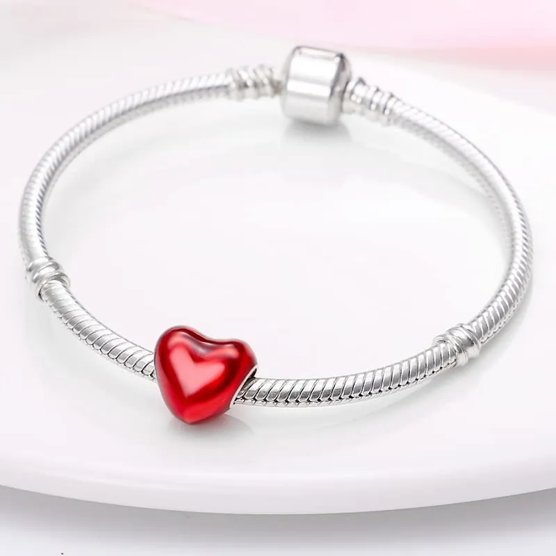 Pandach Bead Charm in Argento Sterling 925 con Cubic Zirconia per Braccialetti e Collane Europei - immagine 3