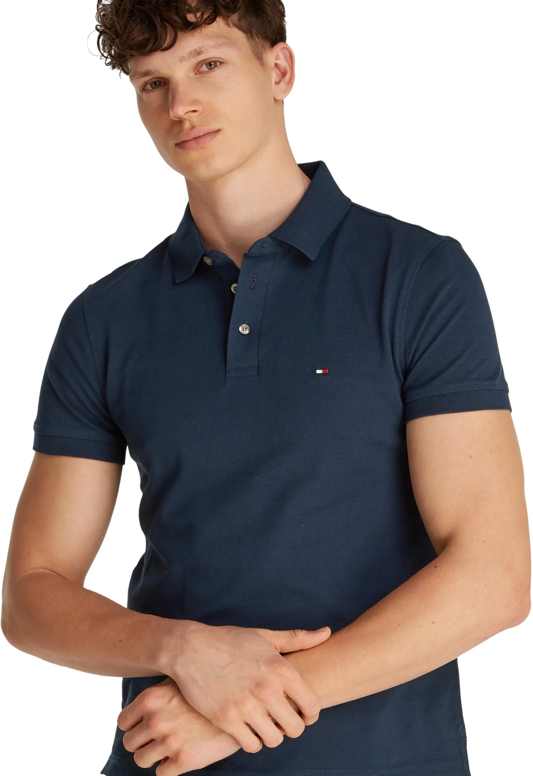 Tommy Hilfiger 1985 Slim Fit Polo Shirt, Night Sky, XS - immagine 3
