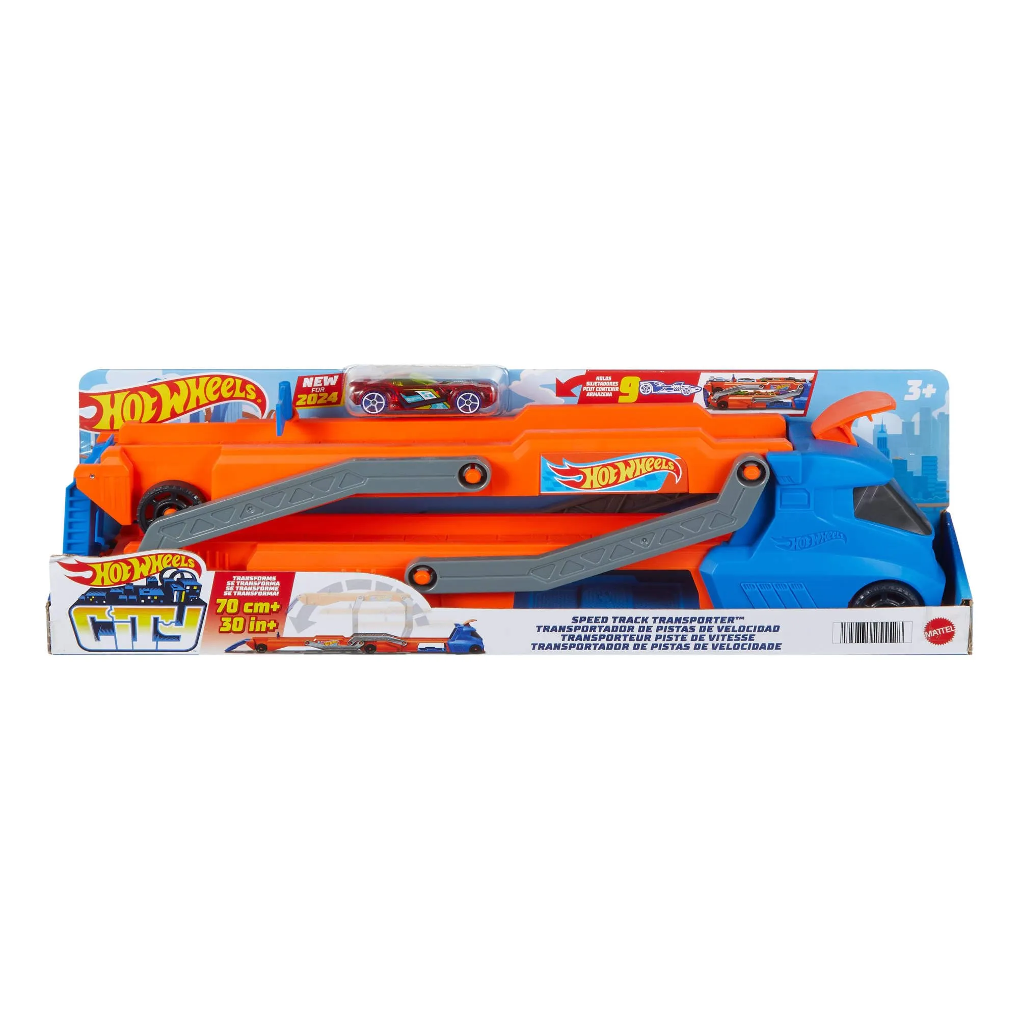 Hot Wheels Trasportatore con Pista Super Velocità HYT83 - immagine 6