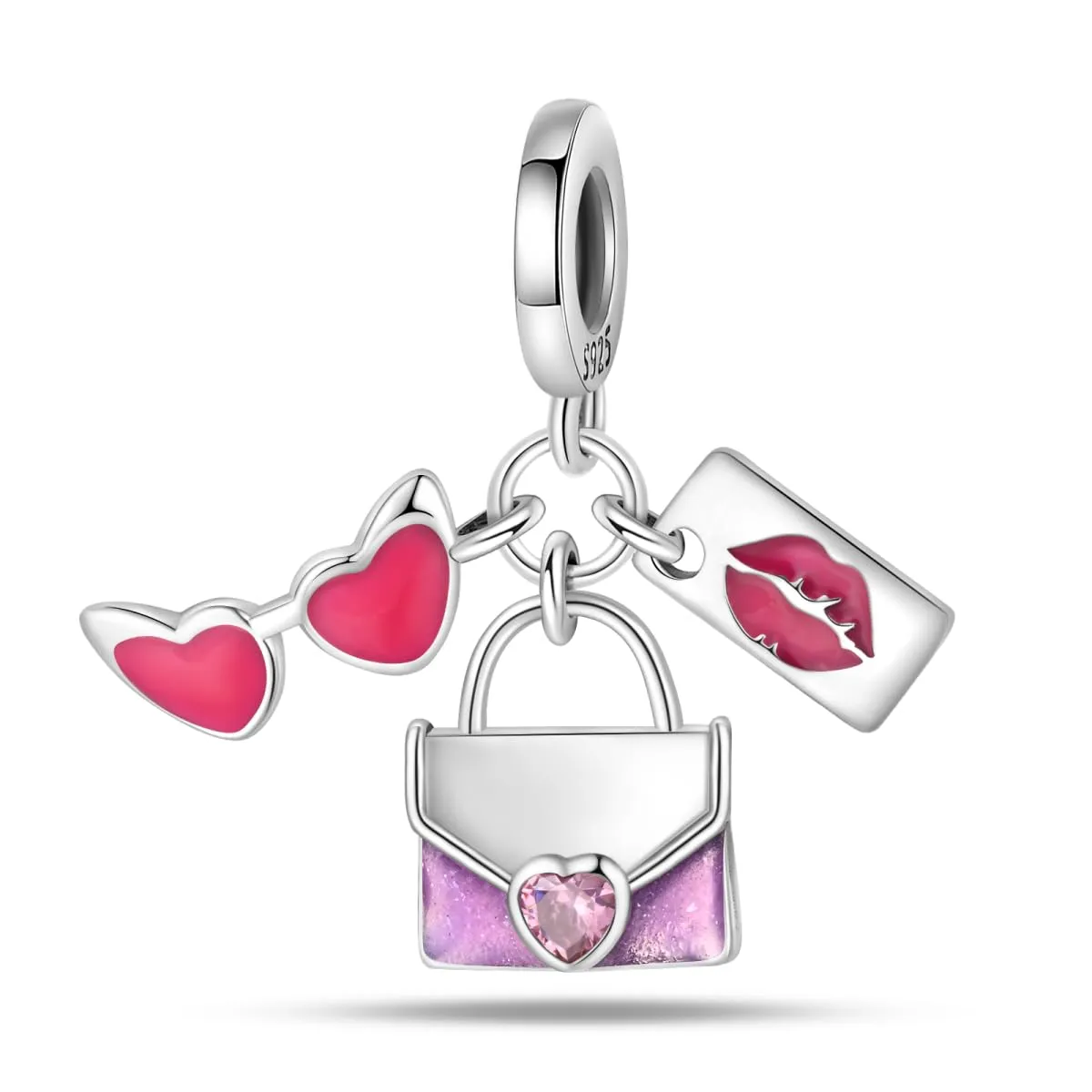 Pandach Ciondolo in Argento Sterling 925 con Cubic Zirconia per Braccialetti e Collane Europei - immagine 1