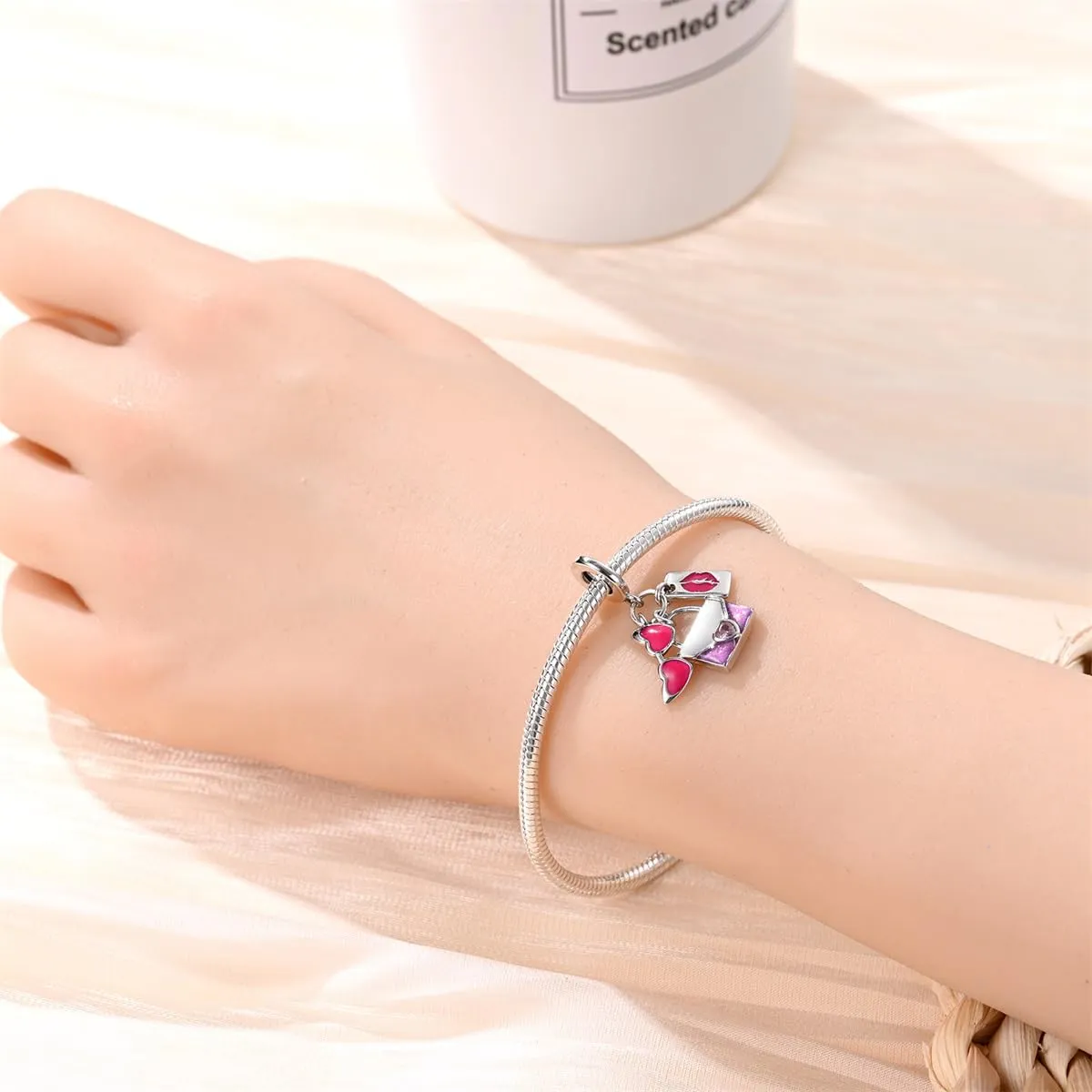 Pandach Ciondolo in Argento Sterling 925 con Cubic Zirconia per Braccialetti e Collane Europei - immagine 4