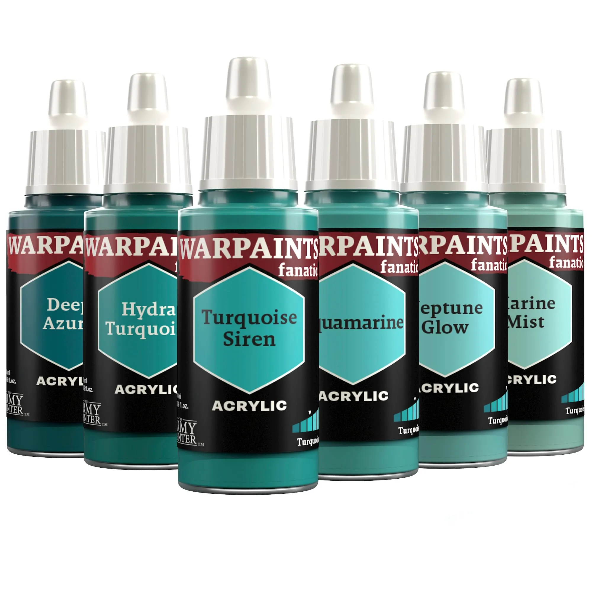 The Army Painter Warpaints Fanatic Flexible Triad: Turquoises, 6x18ml - immagine 1