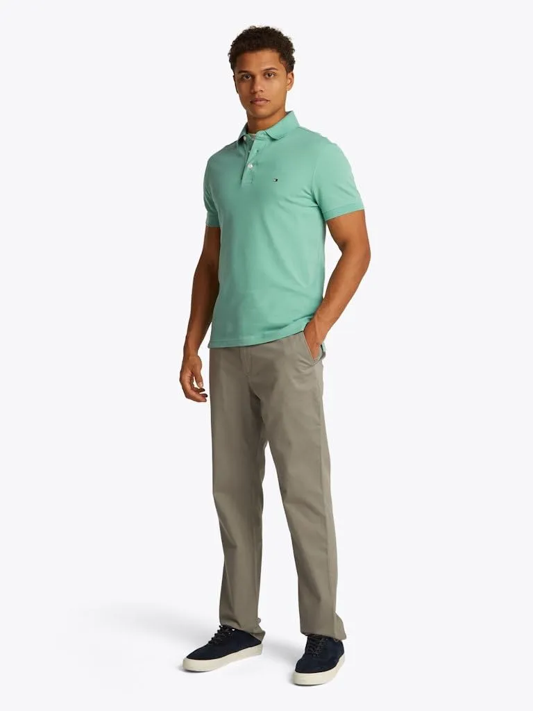 Tommy Hilfiger 1985 Slim Polo MW0MW17771, Short Sleeve, Men, Fort Green, S - immagine 2