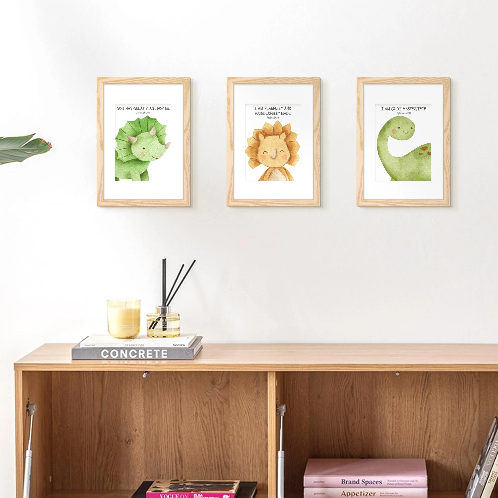 upsimples Set di 3 Cornici portafoto A4 21x29,7 cm, Legno - immagine 5