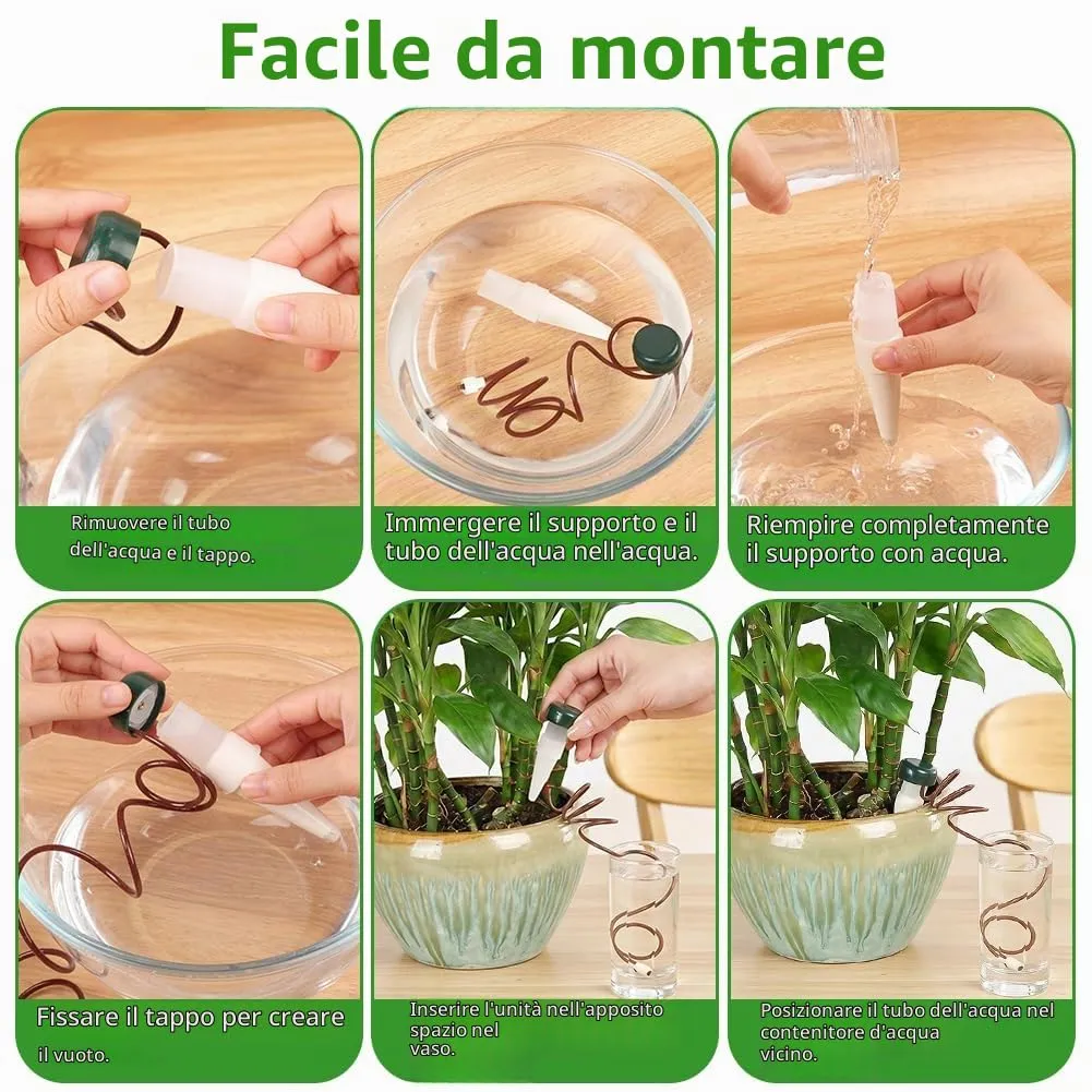 AUAUY Dispositivo di Irrigazione Automatico per Piante in Vaso, 6 Pezzi - immagine 2