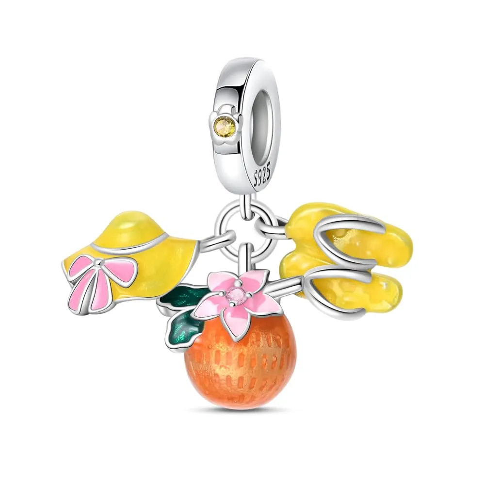 Pandach Bead Charm in Argento Sterling 925 con Cubic Zirconia per Braccialetti e Collane Europei - immagine 1