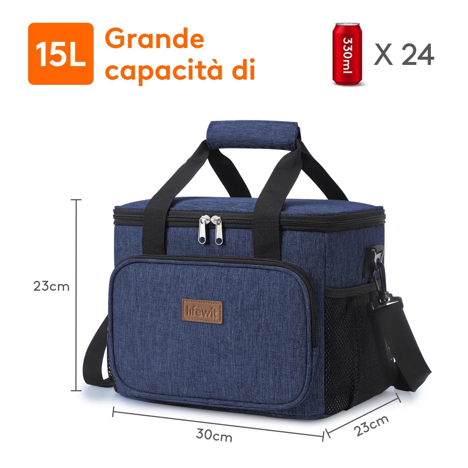 Lifewit Borsa Termica Porta Pranzo 15L - immagine 4