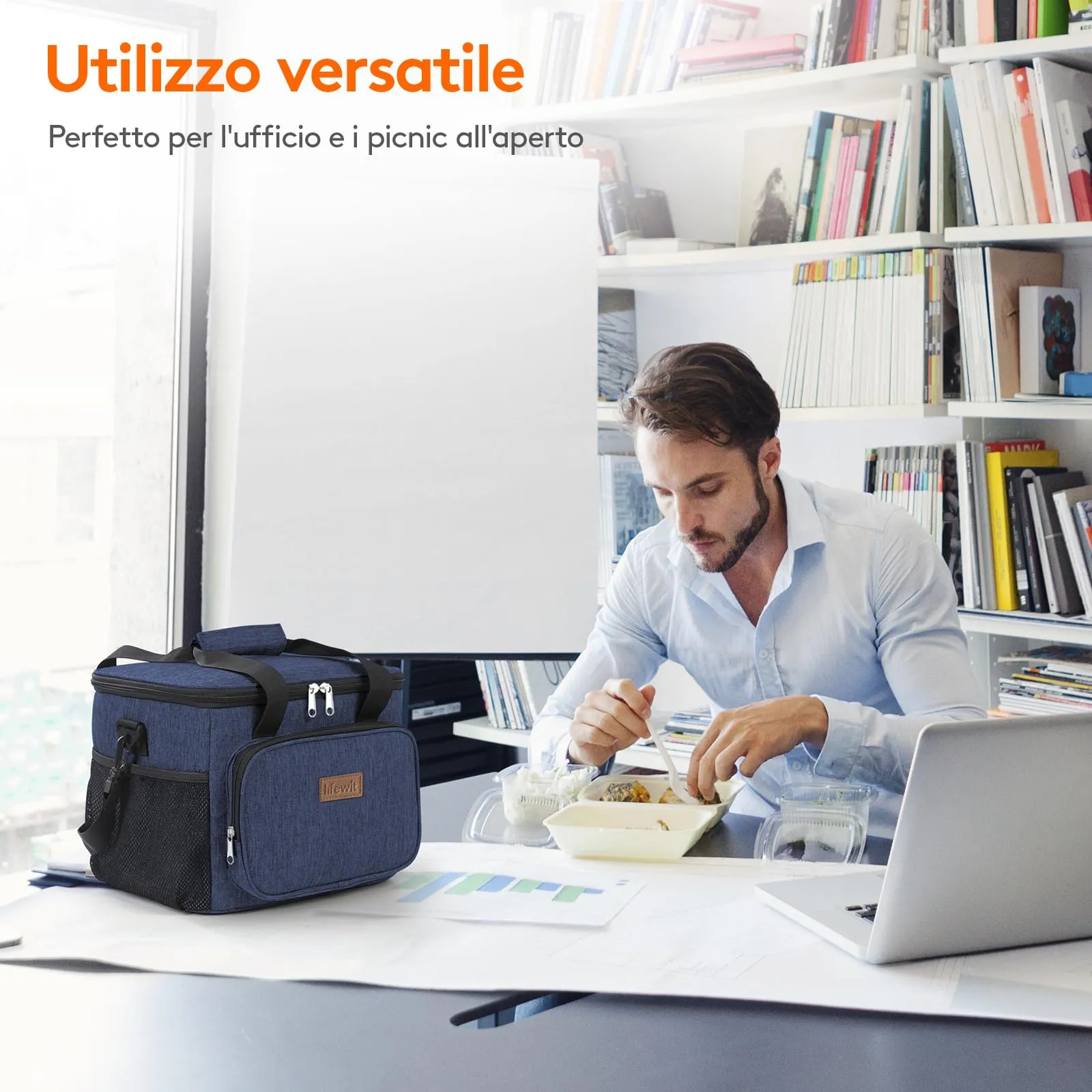 Lifewit Borsa Termica Porta Pranzo 15L - immagine 8