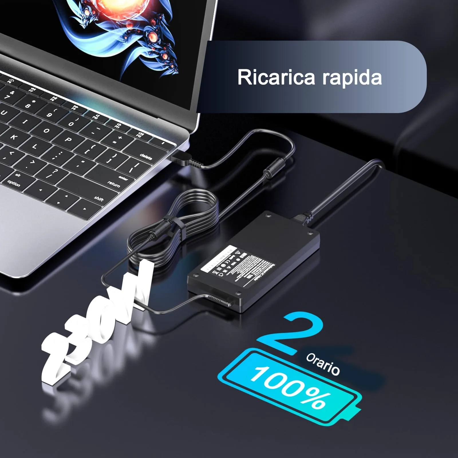 Etssembo Alimentatore 230W 20V 11.5A per Lenovo Legion 5 7 5P C7 Y520 Y540 Y545 Y740 Y730 Y900 Y910 Y920 Y7000 ThinkPad P50 P51 P52 P53 P70 P71 P72 ADL230NLC3A ADL230NDC3A - immagine 6