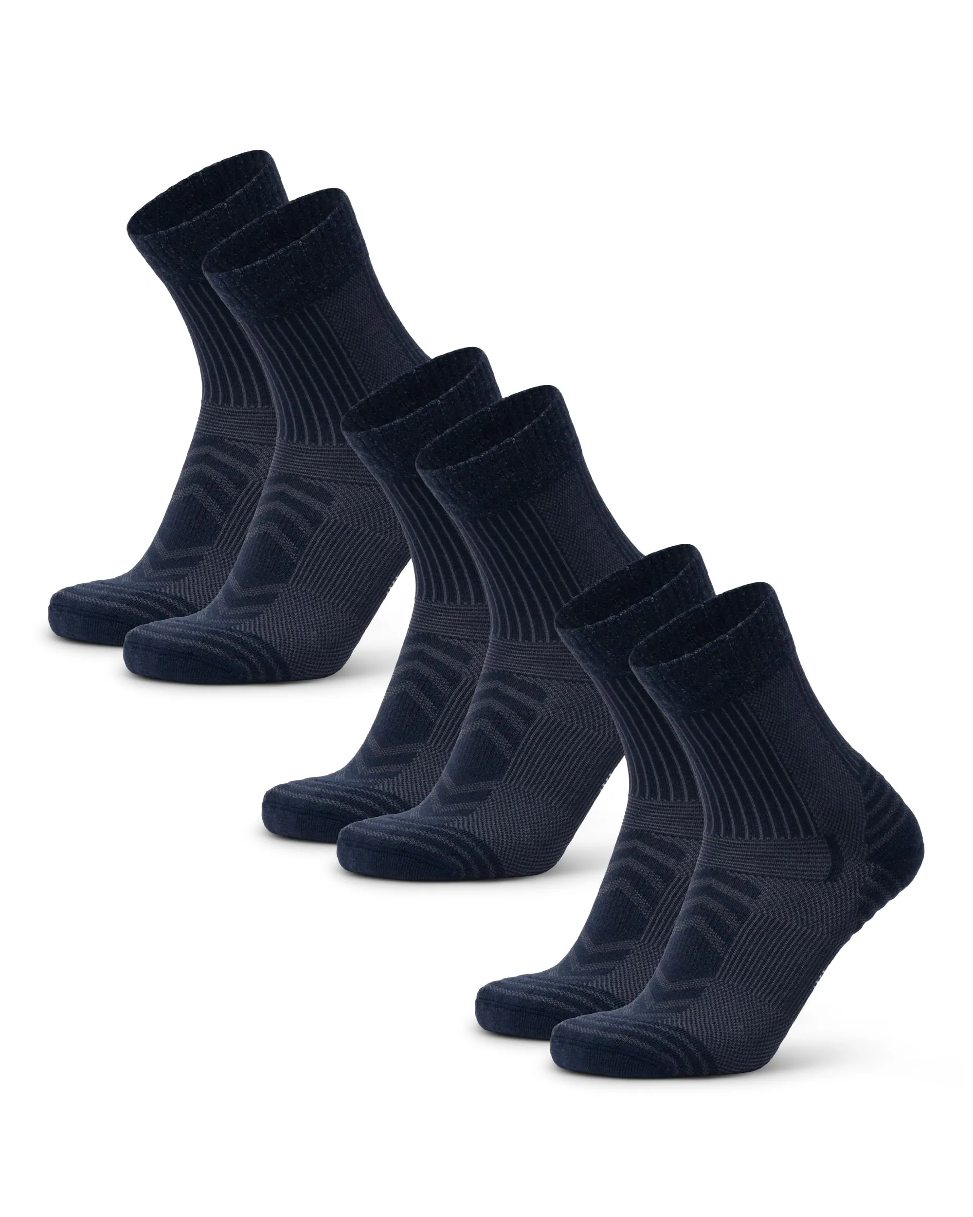 Danish Endurance Calze Trekking Leggere, 3 Paia, Blu Scuro, 43-47 - immagine 1