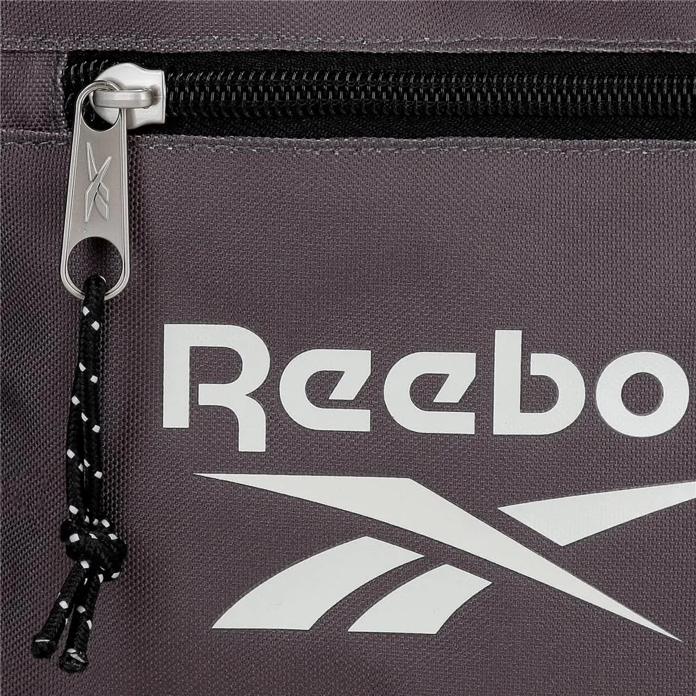 Reebok Zaino Sacco con Cerniera, Grigio, 35 x 46 cm, Poliestere - immagine 3