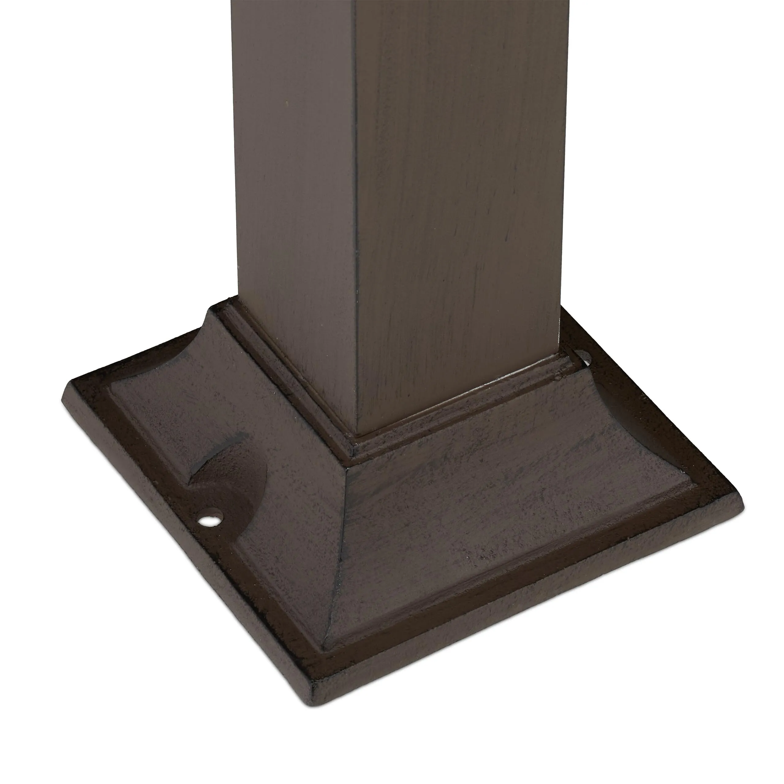 Relaxdays Fontana da Giardino in Stile Antico con Rubinetto, 71x17x21 cm, Marrone Scuro - immagine 6