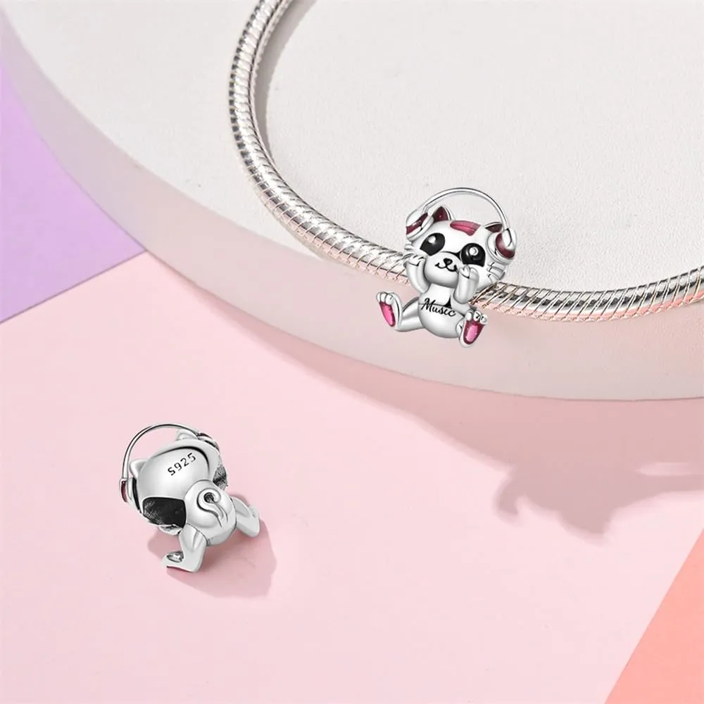 Pandach Bead Charm in Argento Sterling 925 con Cubic Zirconia per Braccialetti e Collane europei - immagine 4
