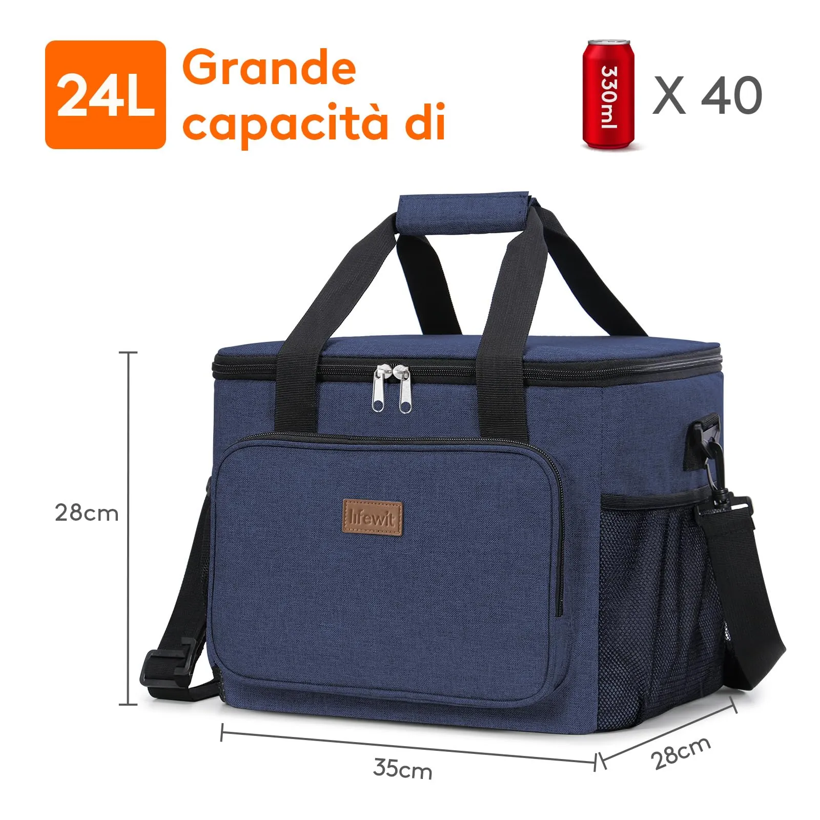 Lifewit Borsa Termica Porta Pranzo 24L - immagine 3