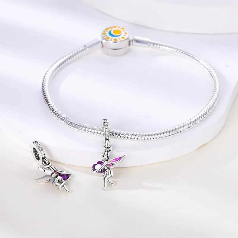 KUNSIR Bead Charm in Argento Sterling 925 con Cubic Zirconia per Braccialetti e Collane Europei - immagine 3