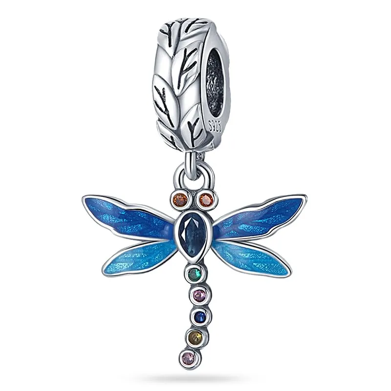 KUNSIR Bead Charm in Argento Sterling 925 con Cubic Zirconia per Braccialetti e Collane Europei - immagine 1