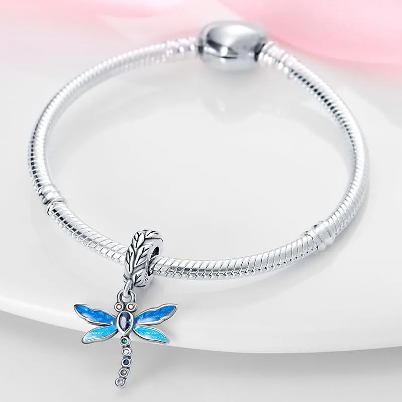 KUNSIR Bead Charm in Argento Sterling 925 con Cubic Zirconia per Braccialetti e Collane Europei - immagine 3