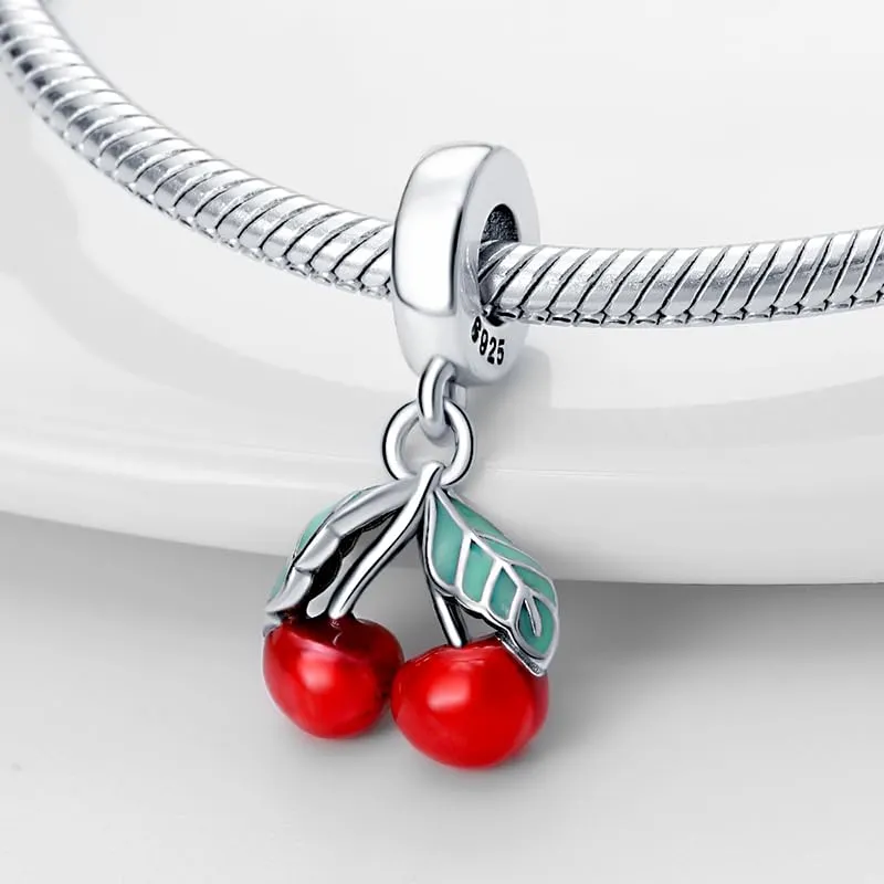 KUNSIR Bead Charm Ciondolo Argento Sterling 925 con Cubic Zirconia per Pandora Braccialetti e Collane Europee - immagine 2