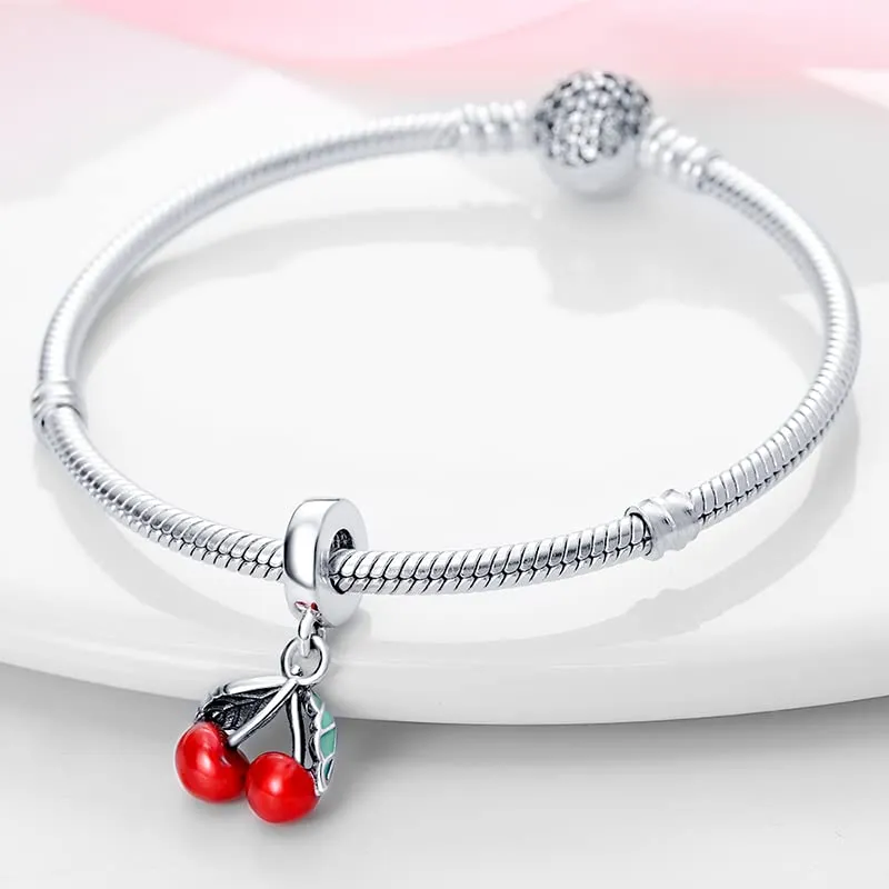 KUNSIR Bead Charm Ciondolo Argento Sterling 925 con Cubic Zirconia per Pandora Braccialetti e Collane Europee - immagine 3