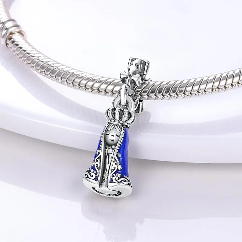 KUNSIR Ciondolo in Argento Sterling 925 con Cubic Zirconia per Braccialetti e Collane Europei - immagine 2
