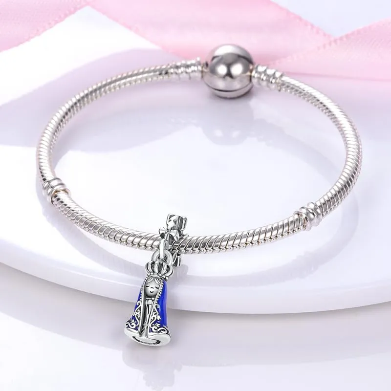 KUNSIR Ciondolo in Argento Sterling 925 con Cubic Zirconia per Braccialetti e Collane Europei - immagine 3