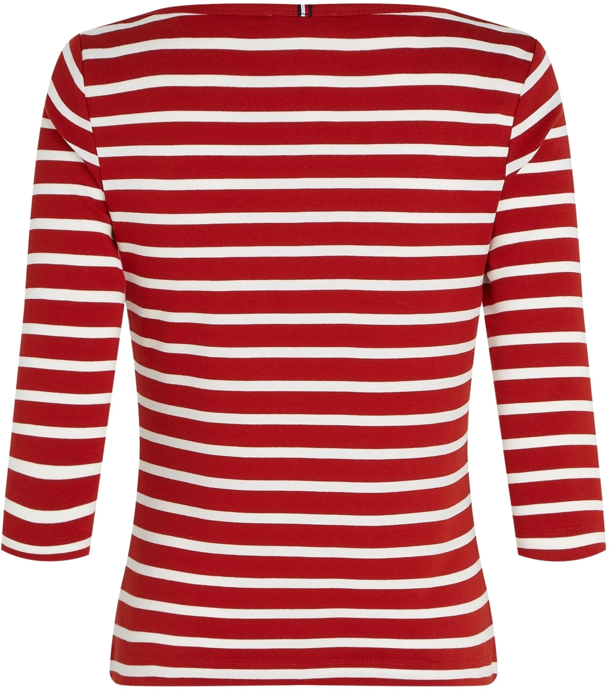 Tommy Hilfiger Donna Maglietta Maniche Lunghe New Cody Slim Scollo a Barca, Multicolore (Breton STP/Dark Magma/Ecru), XXS - immagine 6
