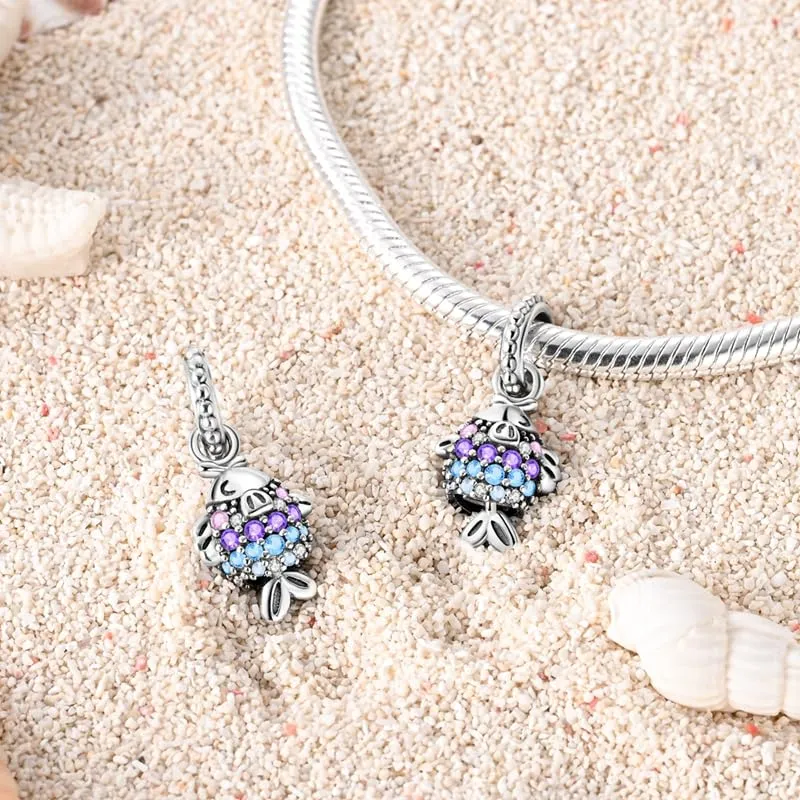 KUNSIR Bead Charm Ciondolo Argento Sterling 925 con Cubic Zirconia per Braccialetti e Collane Europei - immagine 2