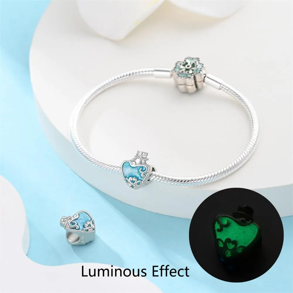 KUNSIR Bead Charm in Argento Sterling 925 con Cubic Zirconia per Braccialetti e Collane Europei - immagine 3