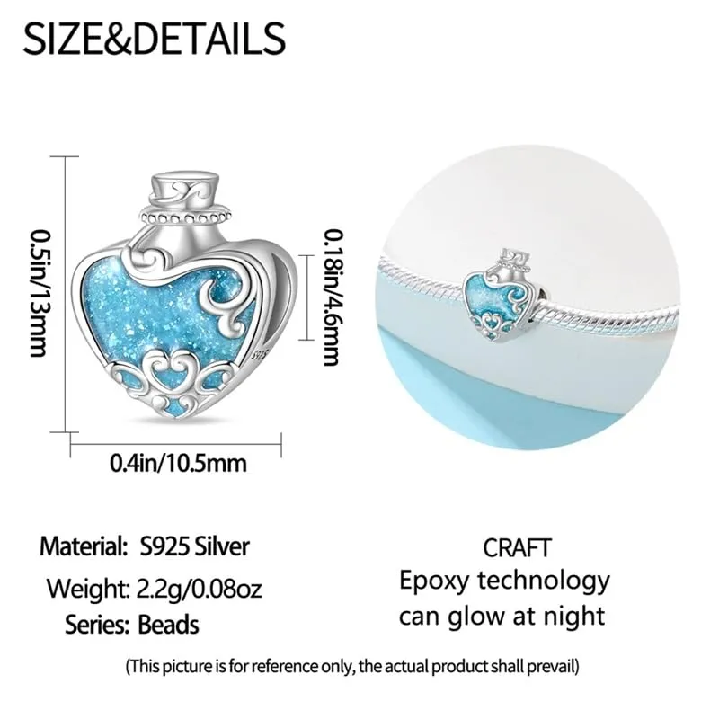 KUNSIR Bead Charm in Argento Sterling 925 con Cubic Zirconia per Braccialetti e Collane Europei - immagine 5