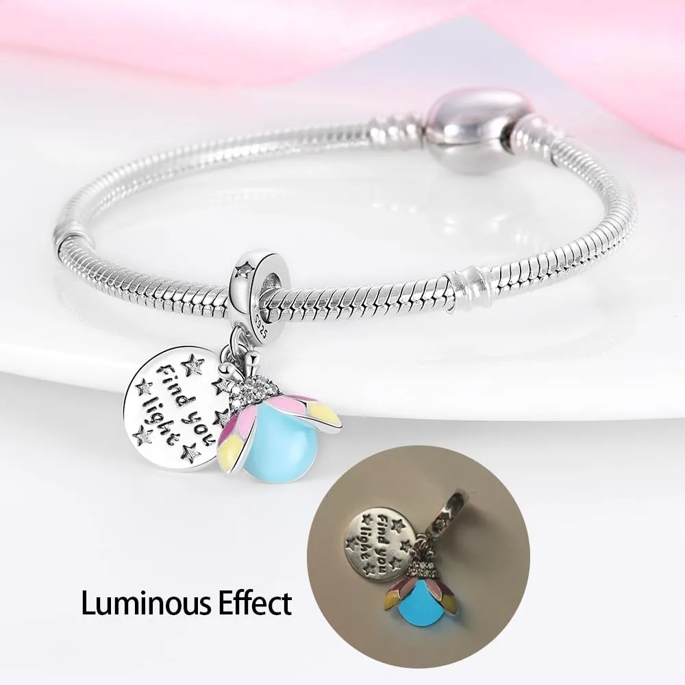 KUNSIR Bead Charm Ciondolo in Argento Sterling 925 con Cubic Zirconia per Braccialetti e Collane Europei - immagine 3