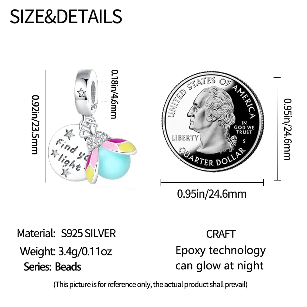 KUNSIR Bead Charm Ciondolo in Argento Sterling 925 con Cubic Zirconia per Braccialetti e Collane Europei - immagine 5