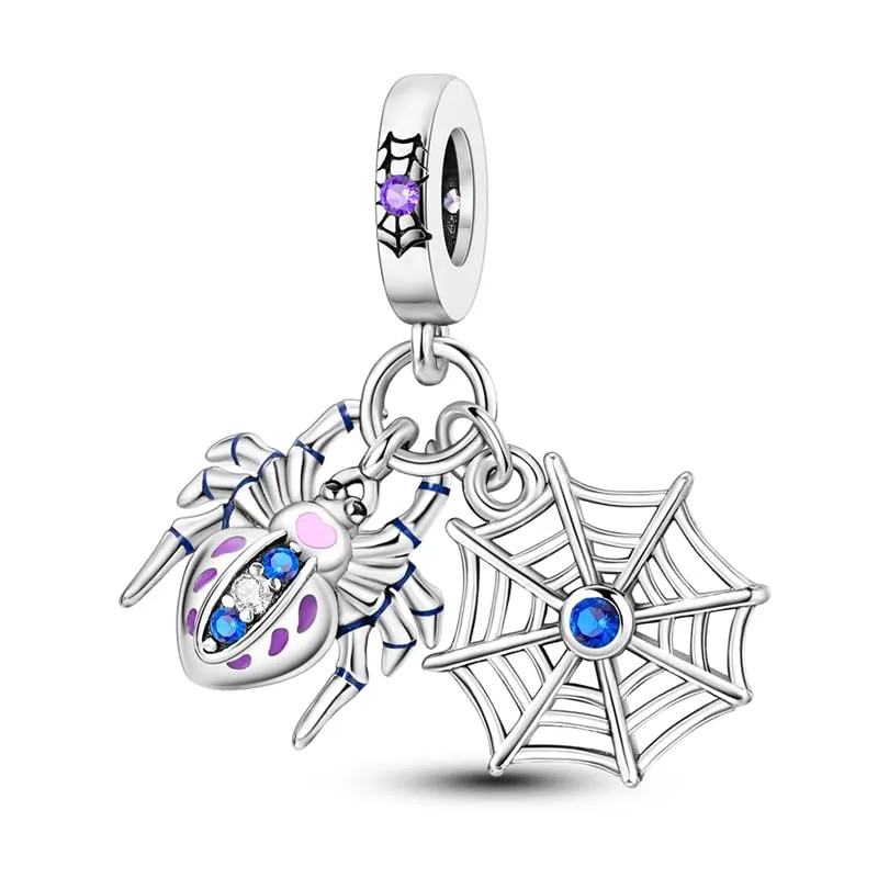 KUNSIR Bead Charm in Argento Sterling 925 con Cubic Zirconia, Compatibile con Braccialetti e Collane Europei - immagine 1