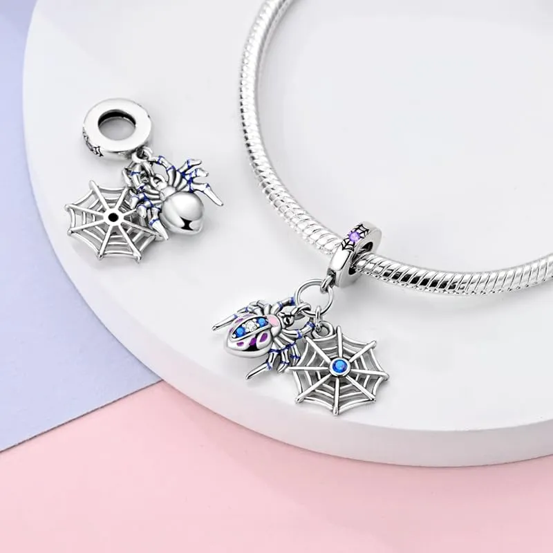 KUNSIR Bead Charm in Argento Sterling 925 con Cubic Zirconia, Compatibile con Braccialetti e Collane Europei - immagine 2