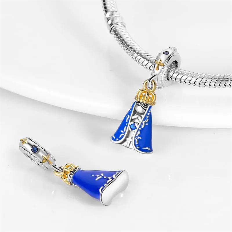 KUNSIR Bead Charm in Argento Sterling 925 con Cubic Zirconia per Braccialetti e Collane Europei - immagine 2