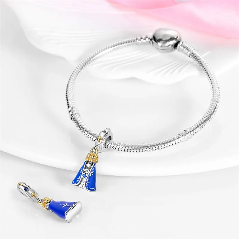 KUNSIR Bead Charm in Argento Sterling 925 con Cubic Zirconia per Braccialetti e Collane Europei - immagine 3