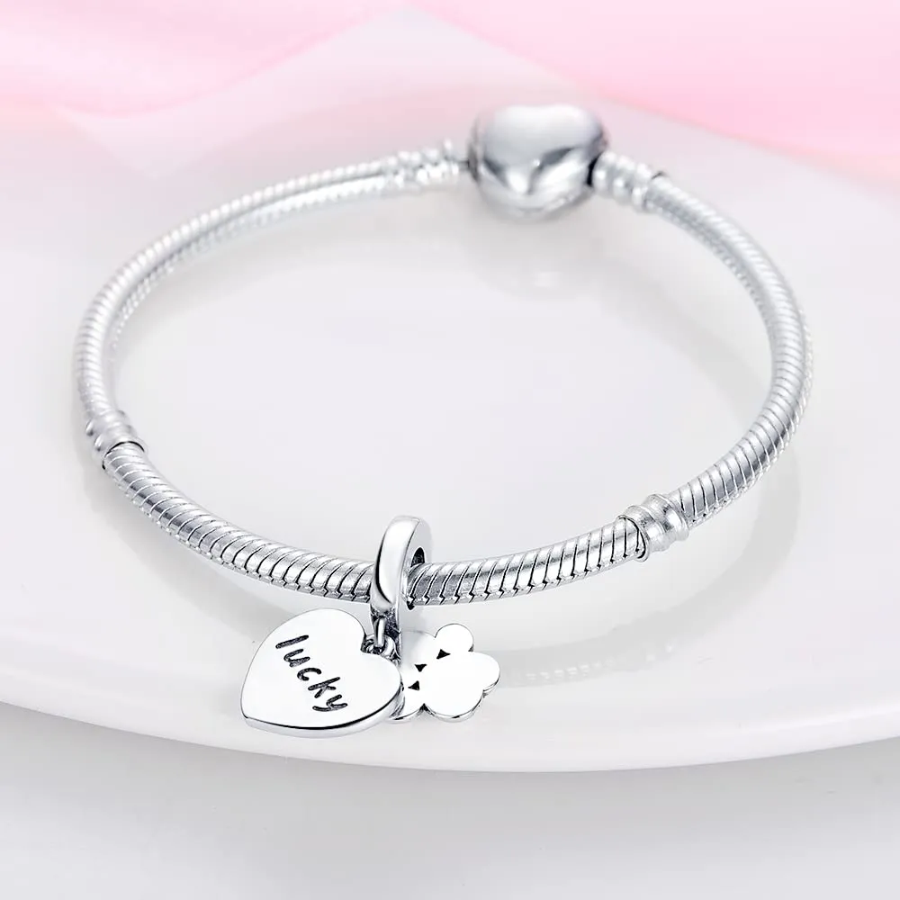KUNSIR Bead Charm in Argento Sterling 925 con Cubic Zirconia, Compatibile con Braccialetti e Collane Europei - immagine 4