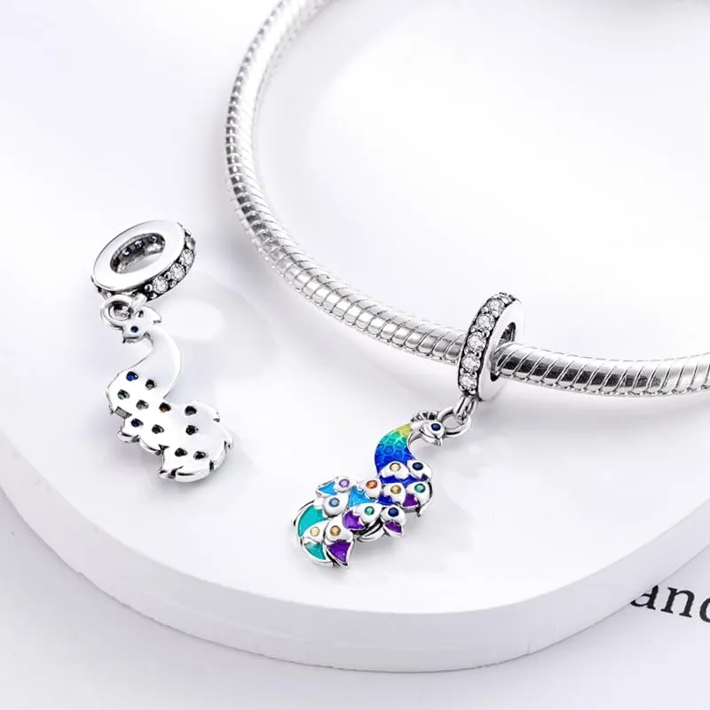 KUNSIR Ciondolo in Argento Sterling 925 con Cubic Zirconia per Braccialetti e Collane Europei - immagine 2