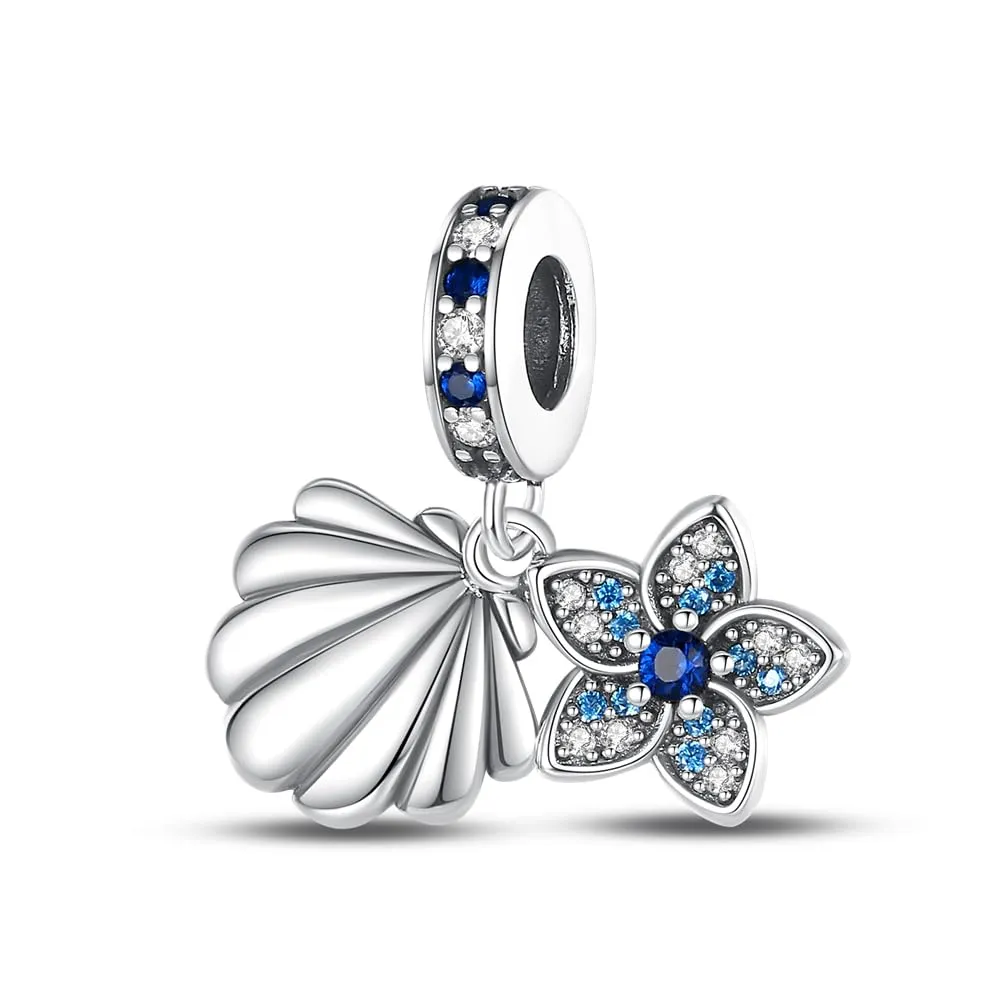 KUNSIR Ciondolo in Argento Sterling 925 con Cubic Zirconia per Braccialetti e Collane Europei - immagine 1
