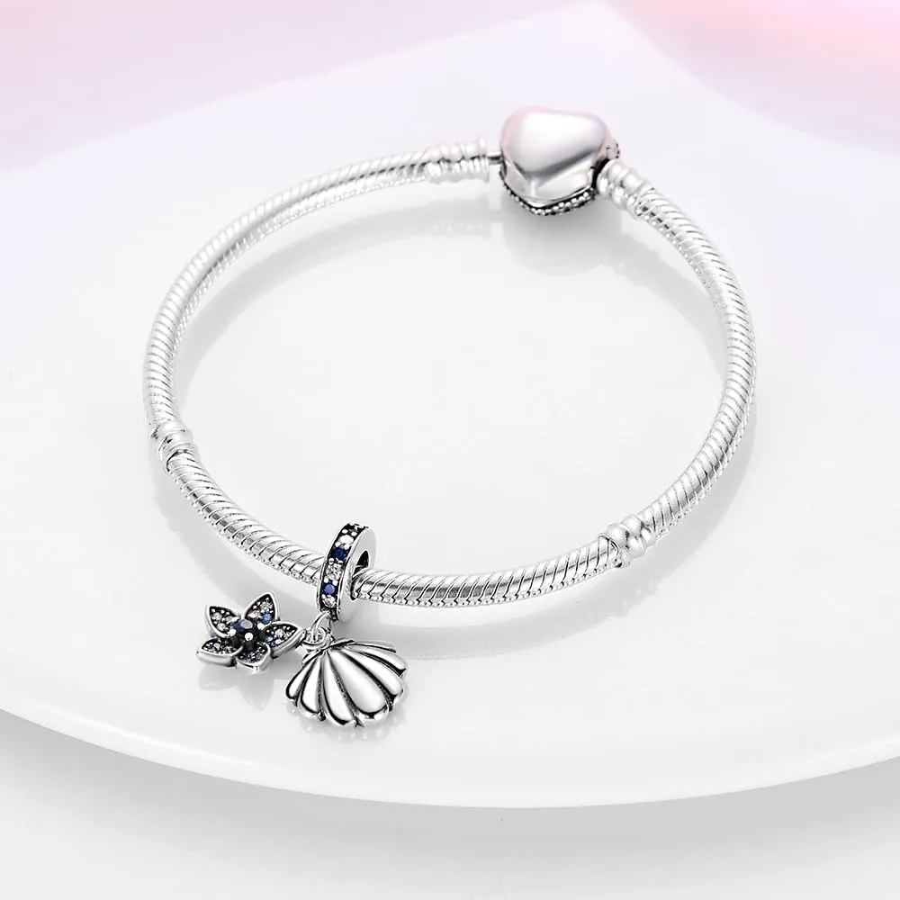 KUNSIR Ciondolo in Argento Sterling 925 con Cubic Zirconia per Braccialetti e Collane Europei - immagine 3