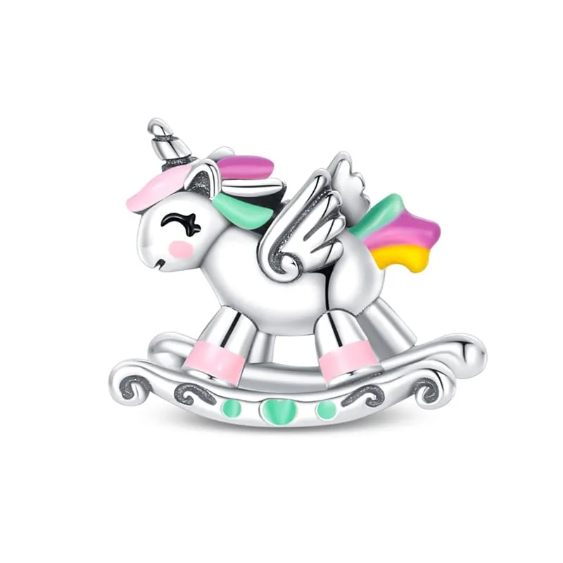 KUNSIR Ciondolo in Argento Sterling 925 con Cubic Zirconia per Braccialetti e Collane Europei - immagine 1