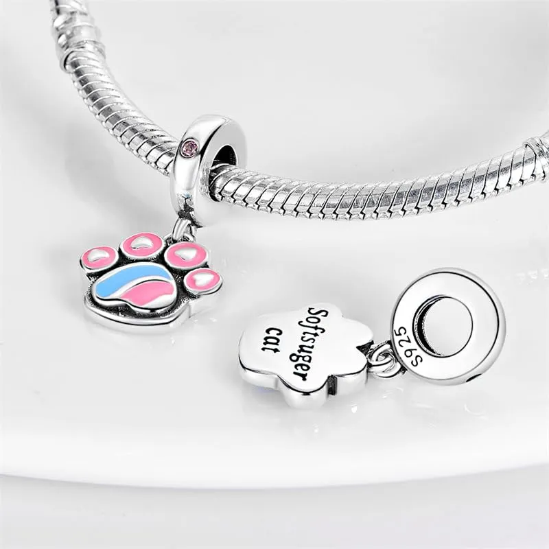 KUNSIR Bead Charm in Argento Sterling 925 con Cubic Zirconia per Braccialetti e Collane Europei - immagine 2