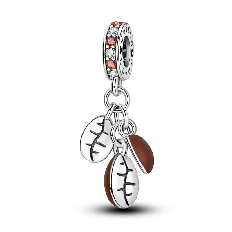 KUNSIR Ciondolo in Argento Sterling 925 con Cubic Zirconia per Braccialetti e Collane Europei - immagine 1