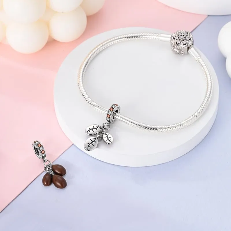 KUNSIR Ciondolo in Argento Sterling 925 con Cubic Zirconia per Braccialetti e Collane Europei - immagine 3