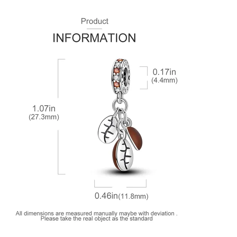 KUNSIR Ciondolo in Argento Sterling 925 con Cubic Zirconia per Braccialetti e Collane Europei - immagine 5
